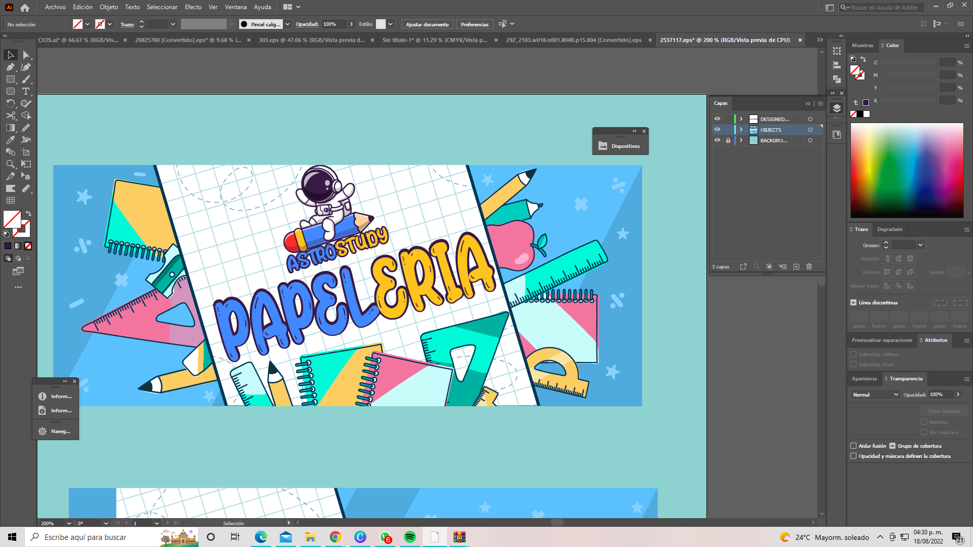 Diseño para Papelería